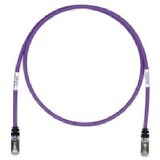 Panduit Cat.6a S/FTP Patch Network Cable - 114.83 ft Category 6a Network Cable for Network Device - First End: 1 x RJ-45 Male Network - Second End: 1 x RJ-45 Male Network - 10 Gbit/s - Patch Cable - Shielding - 26 AWG - Black, Violet - 1 STP6X35MVL