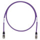 Panduit Cat.6a S/FTP Patch Network Cable - Category 6a Network Cable for Network Device - First End: 1 x RJ-45 Male Network - Second End: 1 x RJ-45 Male Network - 10 Gbit/s - Patch Cable - Shielding - 26 AWG - Violet - 1 STP6X100VL