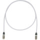 Panduit Cat.6a S/FTP Patch Network Cable - 82.02 ft Category 6a Network Cable for Network Device - First End: 1 x RJ-45 Male Network - Second End: 1 x RJ-45 Male Network - 1.25 GB/s - Patch Cable - Shielding - Black, International Gray - 1 Pack - TAA Comp
