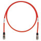 Panduit Cat.6a S/FTP Patch Network Cable - Category 6a Network Cable for Network Device - First End: 1 x RJ-45 Male Network - Second End: 1 x RJ-45 Male Network - 10 Gbit/s - Patch Cable - Shielding - 26 AWG - Red - 1 - TAA Compliance STP6X100RD