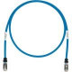 Panduit Category 6a Network Patch Cable - 3 ft Category 6a Network Cable for Network Device - First End: 1 x RJ-45 Male Network - Second End: 1 x RJ-45 Male Network - Patch Cable - Shielding - Gold Plated Contact - Blue, Black - 1 Pack - TAA Compliance ST