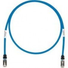 Panduit Cat.6a Patch Network Cable - 9.84 ft Category 6a Network Cable for Network Device - First End: 1 x RJ-45 Male Network - Second End: 1 x RJ-45 Male Network - Patch Cable - Shielding - Gray, Black - TAA Compliance STP6X3MBU