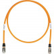 Panduit Cat.6a FTP Patch Network Cable - 9.84 ft Category 6a Network Cable for Network Device - First End: 1 x RJ-45 Male Network - Second End: 1 x RJ-45 Male Network - 10 Gbit/s - Patch Cable - Black, Orange - 1 Pack - TAA Compliance STP6X3MOR