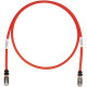 Panduit Cat.6a S/FTP Network Cable - 45 ft Category 6a Network Cable for Network Device - First End: 1 x RJ-45 Male Network - Second End: 1 x RJ-45 Male Network - Shielding - 26 AWG - Black, Red - 1 - TAA Compliance STP6X45RD
