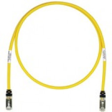 Panduit Cat.6a S/FTP Network Cable - 45 ft Category 6a Network Cable for Network Device - First End: 1 x RJ-45 Male Network - Second End: 1 x RJ-45 Male Network - Shielding - 26 AWG - Black, Yellow - 1 STP6X45YL
