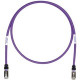 Panduit Cat.6a S/FTP Network Cable - 45 ft Category 6a Network Cable for Network Device - First End: 1 x RJ-45 Male Network - Second End: 1 x RJ-45 Male Network - Shielding - 26 AWG - Black, Violet - 1 STP6X45VL