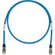 Panduit Cat.6a S/FTP Patch Network Cable - 7 ft Category 6a Network Cable for Network Device - First End: 1 x RJ-45 Male Network - Second End: 1 x RJ-45 Male Network - Patch Cable - Shielding - Black, Blue STP6X7BU