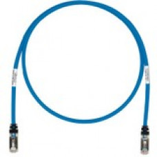 Panduit Cat.6a S/FTP Patch Network Cable - 2 ft Category 6a Network Cable for Network Device - First End: 1 x RJ-45 Male Network - Second End: 1 x RJ-45 Male Network - Patch Cable - Shielding - 26 AWG - Blue - 25 - TAA Compliance STP6X2BU-Q