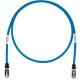 Panduit Cat.6a S/FTP Patch Network Cable - 10 ft Category 6a Network Cable for Network Device - First End: 1 x RJ-45 Male Network - Second End: 1 x RJ-45 Male Network - Patch Cable - Shielding - 26 AWG - Blue - 25 - TAA Compliance STP6X10BU-Q