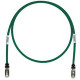 Panduit Cat.6a S/FTP Patch Network Cable - 9 ft Category 6a Network Cable for Network Device - First End: 1 x RJ-45 Male Network - Second End: 1 x RJ-45 Male Network - Patch Cable - Shielding - 26 AWG - Green - 25 - TAA Compliance STP6X9GR-Q