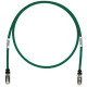 Panduit Cat.6a S/FTP Patch Network Cable - 20 ft Category 6a Network Cable for Network Device - First End: 1 x RJ-45 Male Network - Second End: 1 x RJ-45 Male Network - Patch Cable - Shielding - 26 AWG - Green - 25 - TAA Compliance STP6X20GR-Q