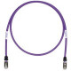 Panduit Cat.6a S/FTP Patch Network Cable - 9 ft Category 6a Network Cable for Network Device - First End: 1 x RJ-45 Male Network - Second End: 1 x RJ-45 Male Network - Patch Cable - Shielding - 26 AWG - Violet - 25 - TAA Compliance STP6X9VL-Q