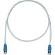 Panduit Cat.5e F/UTP Network Cable - 1.64 ft Category 5e Network Cable - First End: 1 x RJ-45 Male Network - Second End: 1 x RJ-45 Male Network - Patch Cable - Shielding - 26 AWG - Blue, International Gray - TAA Compliance STPCH0.5MBBU