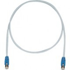 Panduit Cat.5e F/UTP Patch Network Cable - 4.92 ft Category 5e Network Cable for Network Device - First End: 1 x RJ-45 Male Network - Second End: 1 x RJ-45 Male Network - Patch Cable - Shielding - 26 AWG - Blue, International Gray - 1 - TAA Compliance STP