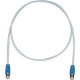 Panduit Cat.5e F/UTP Patch Network Cable - 4.92 ft Category 5e Network Cable for Network Device - First End: 1 x RJ-45 Male Network - Second End: 1 x RJ-45 Male Network - Patch Cable - Shielding - 26 AWG - Blue, International Gray - 1 - TAA Compliance STP