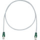 Panduit Cat.5e F/UTP Patch Network Cable - 4.92 ft Category 5e Network Cable for Network Device - First End: 1 x RJ-45 Male Network - Second End: 1 x RJ-45 Male Network - Patch Cable - Shielding - 26 AWG - Green, International Gray - 1 - TAA Compliance ST