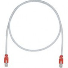 Panduit Cat.5e F/UTP Patch Network Cable - 4.92 ft Category 5e Network Cable for Network Device - First End: 1 x RJ-45 Male Network - Second End: 1 x RJ-45 Male Network - Patch Cable - Shielding - 26 AWG - Red, International Gray - 1 - TAA Compliance STPC