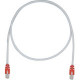 Panduit Cat.5e F/UTP Patch Network Cable - 4.92 ft Category 5e Network Cable for Network Device - First End: 1 x RJ-45 Male Network - Second End: 1 x RJ-45 Male Network - Patch Cable - Shielding - 26 AWG - Red, International Gray - 1 - TAA Compliance STPC