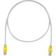 Panduit Cat.5e F/UTP Patch Network Cable - 4.92 ft Category 5e Network Cable for Network Device - First End: 1 x RJ-45 Male Network - Second End: 1 x RJ-45 Male Network - Patch Cable - Shielding - 26 AWG - Yellow, International Gray - 1 STPCH1.5MBYL