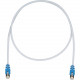 Panduit Cat.5e F/UTP Network Cable - 3.28 ft Category 5e Network Cable - First End: 1 x RJ-45 Male Network - Second End: 1 x RJ-45 Male Network - Patch Cable - Shielding - 26 AWG - Blue, International Gray STPCH1MBBU