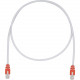 Panduit Cat.5e F/UTP Network Cable - 3.28 ft Category 5e Network Cable - First End: 1 x RJ-45 Male Network - Second End: 1 x RJ-45 Male Network - Patch Cable - Shielding - 26 AWG - Red, International Gray - TAA Compliance STPCH1MBRD