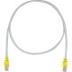 Panduit Cat.5e F/UTP Network Cable - 3.28 ft Category 5e Network Cable - First End: 1 x RJ-45 Male Network - Second End: 1 x RJ-45 Male Network - Patch Cable - Shielding - 26 AWG - Yellow, International Gray STPCH1MBYL