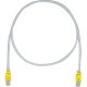 Panduit Cat.5e F/UTP Network Cable - 1.64 ft Category 5e Network Cable - First End: 1 x RJ-45 Male Network - Second End: 1 x RJ-45 Male Network - Patch Cable - Shielding - 26 AWG - Yellow, International Gray STPCH0.5MBYL