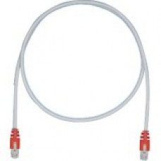 Panduit Cat.5e F/UTP Patch Network Cable - 19.69 ft Category 5e Network Cable for Network Device - First End: 1 x RJ-45 Male Network - Second End: 1 x RJ-45 Male Network - Patch Cable - Shielding - 26 AWG - Red, International Gray - 1 - TAA Compliance STP