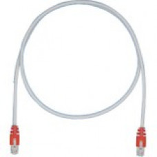 Panduit Cat.5e F/UTP Patch Network Cable - 13.12 ft Category 5e Network Cable for Network Device - First End: 1 x RJ-45 Male Network - Second End: 1 x RJ-45 Male Network - Patch Cable - Shielding - 26 AWG - Red, International Gray - 1 - TAA Compliance STP