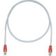 Panduit Cat.5e F/UTP Patch Network Cable - 13.12 ft Category 5e Network Cable for Network Device - First End: 1 x RJ-45 Male Network - Second End: 1 x RJ-45 Male Network - Patch Cable - Shielding - 26 AWG - Red, International Gray - 1 - TAA Compliance STP