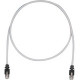 Panduit Cat.5e F/UTP Network Cable - 9.84 ft Category 5e Network Cable - First End: 1 x RJ-45 Male Network - Second End: 1 x RJ-45 Male Network - Patch Cable - Shielding - 26 AWG - International Gray - TAA Compliance STPCH3MBBL