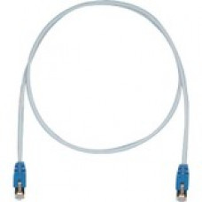 Panduit Cat.5e F/UTP Patch Network Cable - 13.12 ft Category 5e Network Cable for Network Device - First End: 1 x RJ-45 Male Network - Second End: 1 x RJ-45 Male Network - Patch Cable - Shielding - 26 AWG - Blue, International Gray - 1 STPCH4MBBU