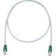 Panduit Cat.5e F/UTP Patch Network Cable - 22.97 ft Category 5e Network Cable for Network Device - First End: 1 x RJ-45 Male Network - Second End: 1 x RJ-45 Male Network - Patch Cable - Shielding - 26 AWG - Green, International Gray - 1 STPCH7MBGR