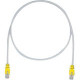 Panduit Cat.5e F/UTP Patch Network Cable - 19.69 ft Category 5e Network Cable for Network Device - First End: 1 x RJ-45 Male Network - Second End: 1 x RJ-45 Male Network - Patch Cable - Shielding - 26 AWG - Yellow, International Gray - 1 STPCH6MBYL
