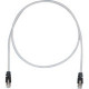 Panduit Cat.5e F/UTP Patch Network Cable - 22.97 ft Category 5e Network Cable for Network Device - First End: 1 x RJ-45 Male Network - Second End: 1 x RJ-45 Male Network - Patch Cable - Shielding - 26 AWG - Black, International Gray - 1 STPCH7MBBL