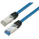 Panduit Cat.6a S/FTP Patch Network Cable - 3.28 ft Category 6a Network Cable for Network Device - First End: 1 x RJ-45 Male Network - Second End: 1 x RJ-45 Male Network - 10 Gbit/s - Patch Cable - Shielding - 26 AWG - Black, Blue - 1 - TAA Compliance STPK