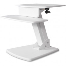 Kantek Desktop Sit-to-Stand Computer Workstation - 25 lb Load Capacity - 22" Height x 26.8" Width x 23.5" Depth - Desktop - White STS810W