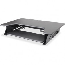 Kantek Desktop Riser Workstation Sit To Stand Black - 5.3" Height x 35" Width x 24" Depth - Desktop - Black STS900