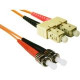 Cp Technologies ClearLinks 25 Meters ST-SC 62.5 MM OFNR Duplex 2.0MM - 82.02 ft Fiber Optic Network Cable for Network Device - First End: 2 x ST Male Network - Second End: 2 x SC Male Network - Orange - RoHS Compliance STSC-25