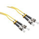 Axiom Fiber Optic Duplex Network Cable - 1.64 ft Fiber Optic Network Cable for Network Device - First End: 2 x ST Male Network - Second End: 2 x ST Male Network - 1 Gbit/s - 9/125 &micro;m - Yellow STSTSD9Y-05M-AX