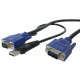 Startech.Com 15 ft 2-in-1 Ultra Thin USB KVM Cable - Video / USB cable - 4 pin USB Type A, HD-15 (M) - HD-15 (M) - 4.57 m - 15ft - Black SVECONUS15