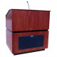 AmpliVox SW3030 - Wireless Coventry Lectern - Rectangle Top - 42" Table Top Width x 30" Table Top Depth - 46" Height - Cherry - Hardwood Veneer SW3030-CH