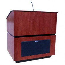 AmpliVox SW3030 - Wireless Coventry Lectern - Rectangle Top - 42" Table Top Width x 30" Table Top Depth - 46" Height - Natural Oak - Hardwood Veneer SW3030-OK