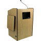 AmpliVox SW3235 -Wireless Multimedia Presentation Podium - 45" Height x 30" Width x 25" Depth - Oak SW3235-OK