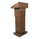 AmpliVox SW505A - Wireless Executive Adjustable Column Lectern - 45" Height x 25" Width x 19" Depth - High Pressure Laminate (HPL), Walnut - Wood - CARB, FSC, RoHS, WEEE Compliance SW505A-WT