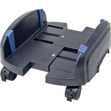 SYBA Multimedia Plastic Stand for ATX Case with Adjustable Width with Caster wheels - 10" Width - Plastic - Black SY-ACC65064