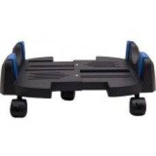 SYBA Multimedia CPU Stand - 540 lb Load Capacity - 12" Width - Plastic - Black SY-ACC65092
