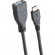 SYBA Multimedia USB 3.1 Type C (USB-C) Male to Type A Female Black 3 Feet Cable - 3 ft USB Data Transfer Cable - First End: 1 x Type C Male USB - Second End: 1 x Type A Female USB - Black SY-CAB20171
