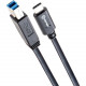 SYBA IO Crest USB Type-C to USB 3.1 Standard-B Cable - 3.33 ft USB Data Transfer Cable for Tablet, Notebook, Hard Drive, Docking Station, Switch, MacBook, Chromebook, Motherboard, Computer, Smartphone - First End: 1 x Type B Male USB - Second End: 1 x Typ