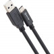 SYBA IO Crest USB Type-C to USB 2.0 Cable - 3.33 ft USB Data Transfer Cable for Notebook, Tablet, MacBook, Chromebook, Smartphone, Computer - First End: 1 x Type A Male USB - Second End: 1 x Type C Male USB - 480 Mbit/s - Black - 1 Pack SY-CAB20197